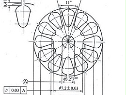 云浮五金沖壓件加工廠的沖壓模具轉子設計參數圖